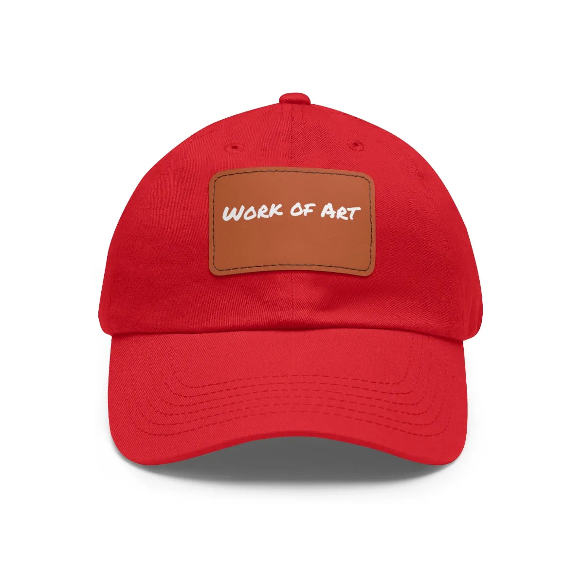 Work Of Art Dad Hat with Leather Patch